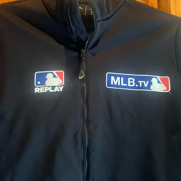 MLB.TV Black Large Zip Up Jacket - Picture 2 of 6